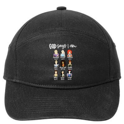 God Says That I Am Princess Squad 7-Panel Snapback Hat