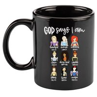 God Says That I Am Princess Squad 11oz C Handle Ceramic Mug