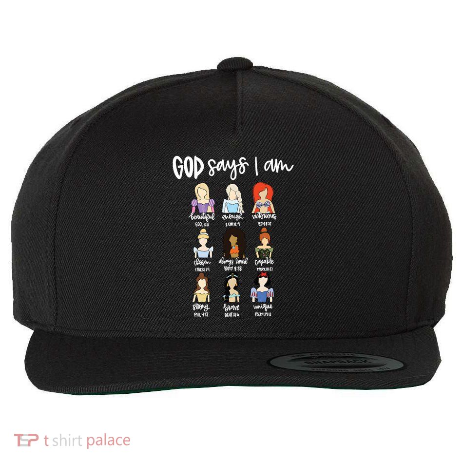 God Says That I Am Princess Squad Wool Snapback Cap