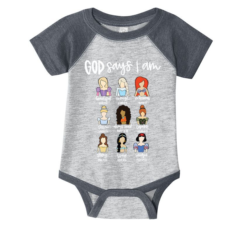 God Says That I Am Princess Squad Infant Baby Jersey Bodysuit