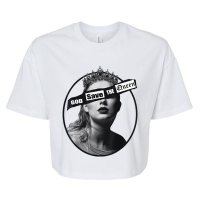 God Save The Queen Bella+Canvas Jersey Crop Tee