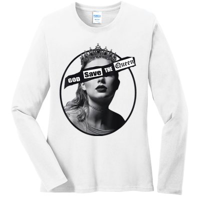 God Save The Queen Ladies Long Sleeve Shirt