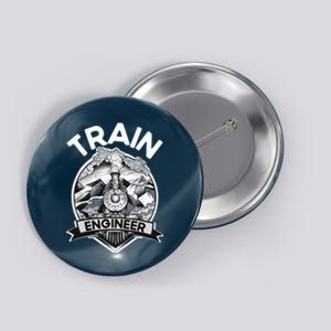 Goth Steam Train Engineer Railroad Worker Model Railway Fan Button