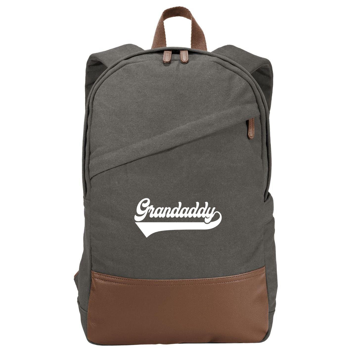 Grandaddy Soon To Be New Grandaddy Funny FatherS Day Gift Cotton Canvas Backpack