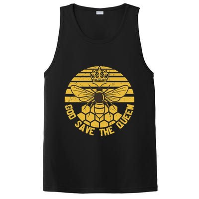 God Save the Queen Save the Bees Vintage PosiCharge Competitor Tank