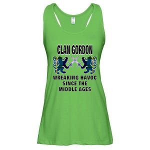 Gordon Scottish Tartan Scotland Family Clan Name Ladies Essential Flowy Tank