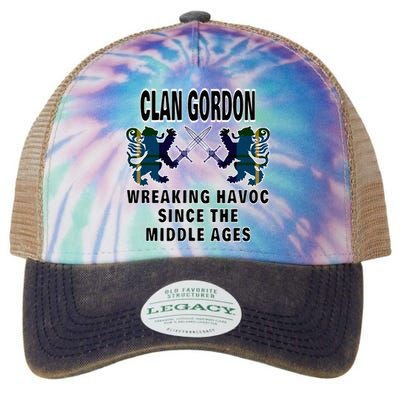 Gordon Scottish Tartan Scotland Family Clan Name Legacy Tie Dye Trucker Hat