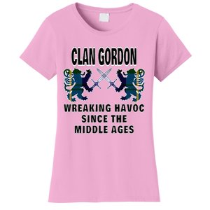 Gordon Scottish Tartan Scotland Family Clan Name Women's T-Shirt