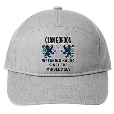 Gordon Scottish Tartan Scotland Family Clan Name 7-Panel Snapback Hat