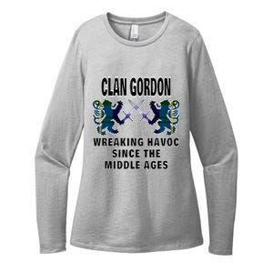 Gordon Scottish Tartan Scotland Family Clan Name Womens CVC Long Sleeve Shirt