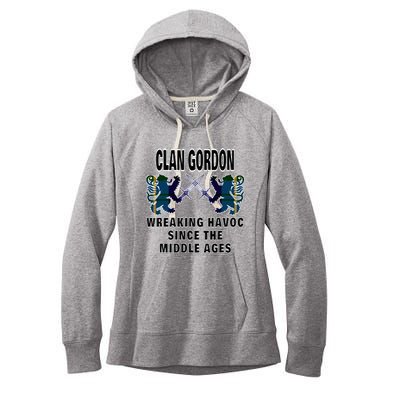 Gordon Scottish Tartan Scotland Family Clan Name Women's Fleece Hoodie