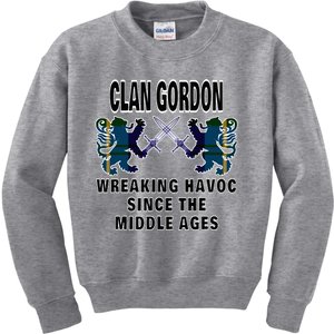 Gordon Scottish Tartan Scotland Family Clan Name Kids Sweatshirt