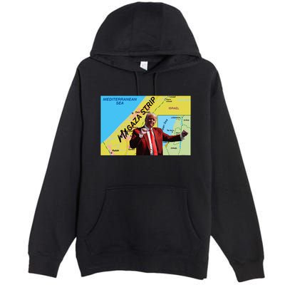 Gaza Strip Trump Magaza Strip Premium Pullover Hoodie