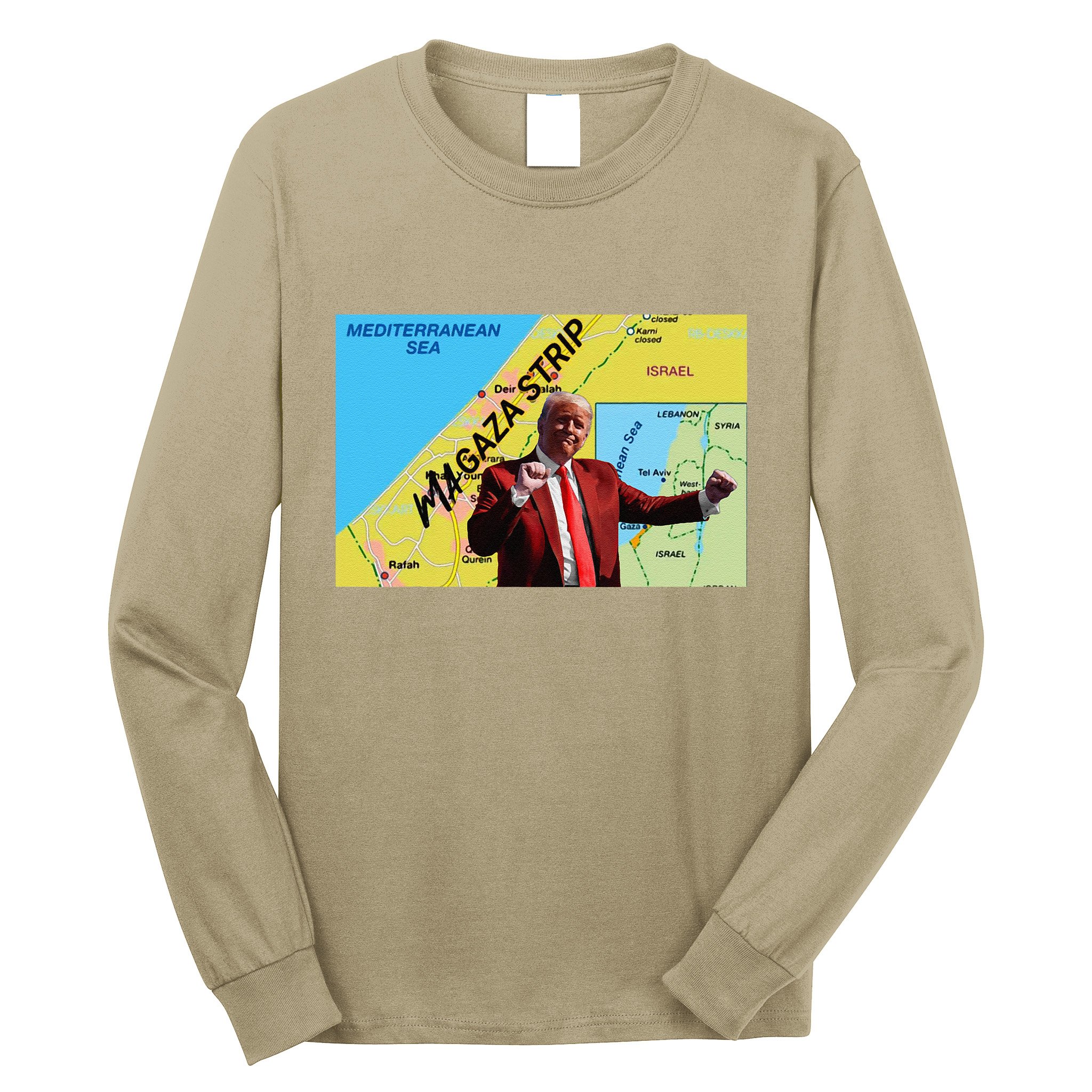 Gaza Strip Trump Magaza Strip Long Sleeve Shirt