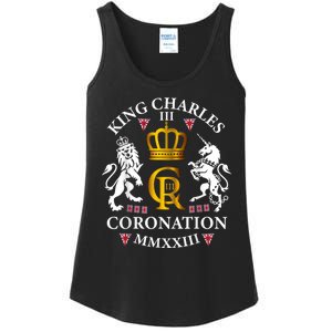 God Save The King King Charles III Ladies Essential Tank