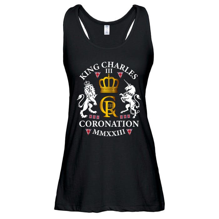 God Save The King King Charles III Ladies Essential Flowy Tank