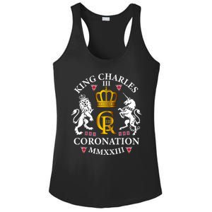 God Save The King King Charles III Ladies PosiCharge Competitor Racerback Tank