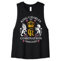 God Save The King King Charles III Women's Racerback Cropped Tank