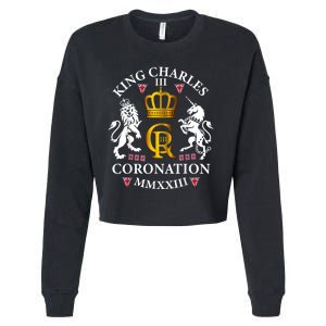 God Save The King King Charles III Cropped Pullover Crew