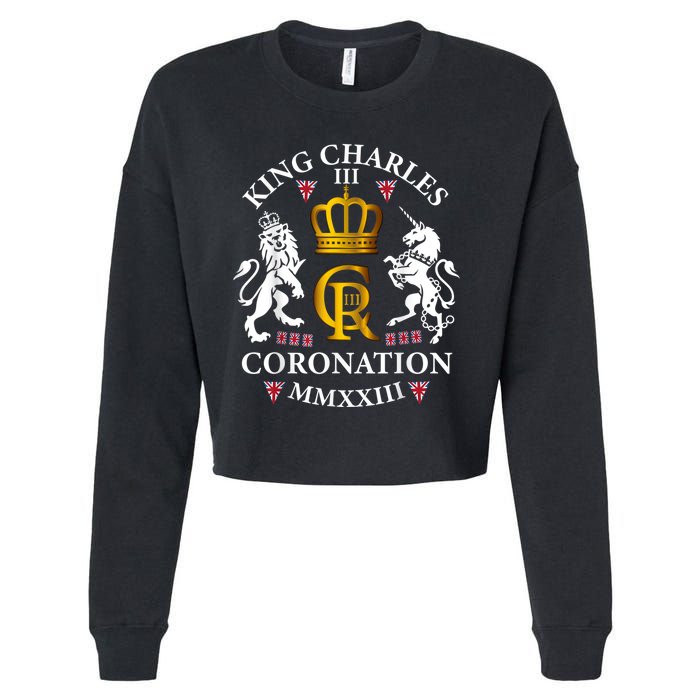 God Save The King King Charles III Cropped Pullover Crew