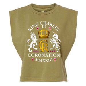 God Save The King King Charles III Garment-Dyed Women's Muscle Tee