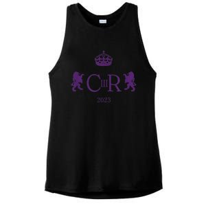 God Save The King King Charles III Ladies PosiCharge Tri-Blend Wicking Tank