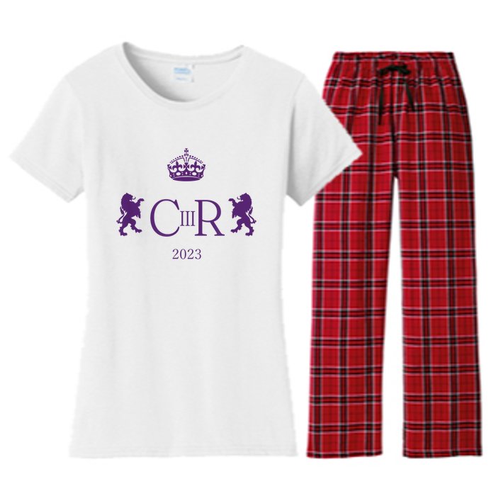 God Save The King King Charles III Women's Flannel Pajama Set