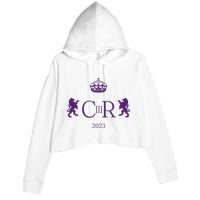 God Save The King King Charles III Crop Fleece Hoodie