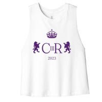 God Save The King King Charles III Women's Racerback Cropped Tank