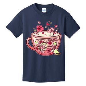 Glass Sakura Tea Kids T-Shirt