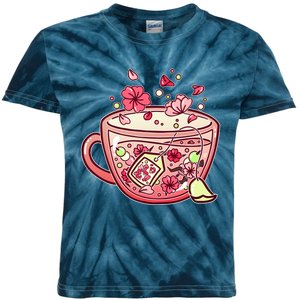 Glass Sakura Tea Kids Tie-Dye T-Shirt