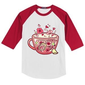 Glass Sakura Tea Kids Colorblock Raglan Jersey