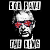 God Save The King King Charles III Stripe Pom Pom Beanie