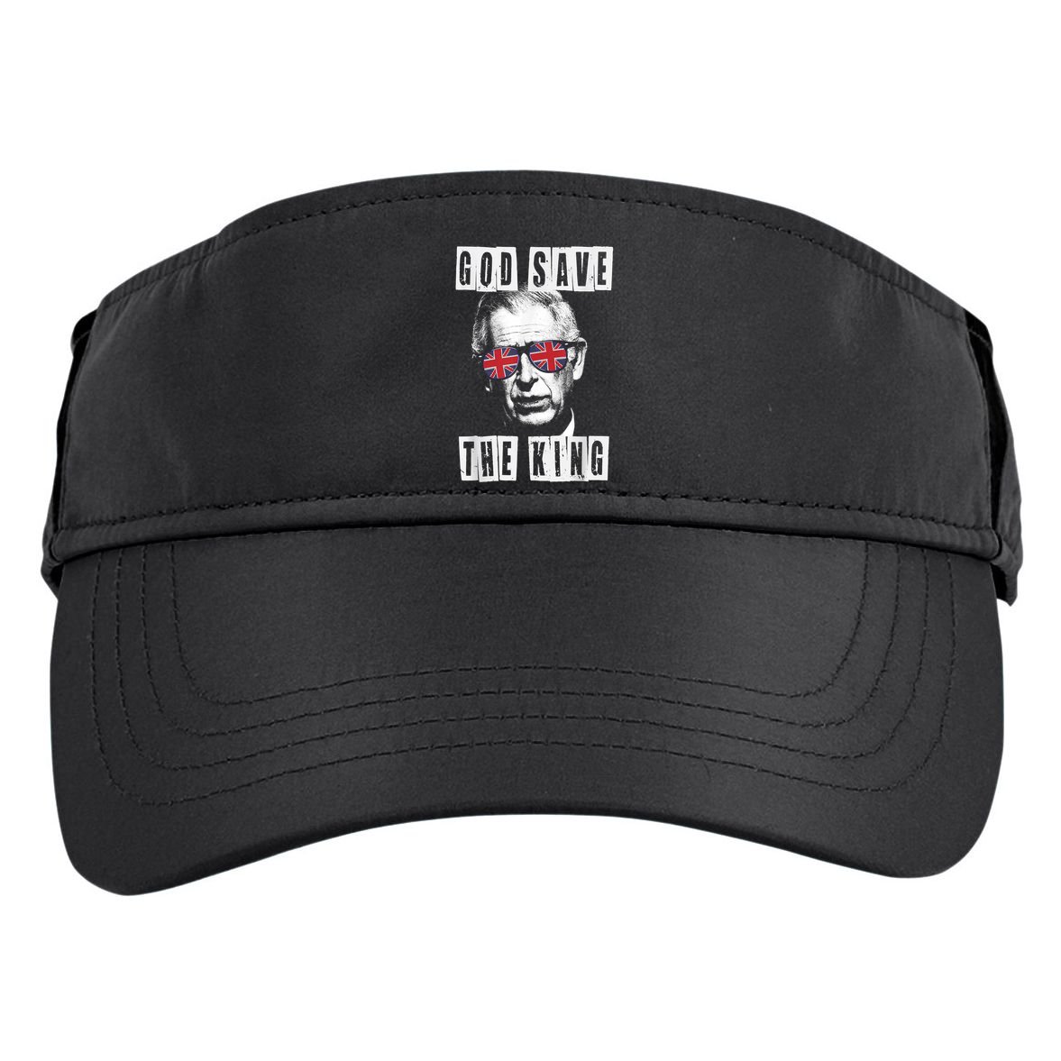 God Save The King King Charles III Adult Drive Performance Visor