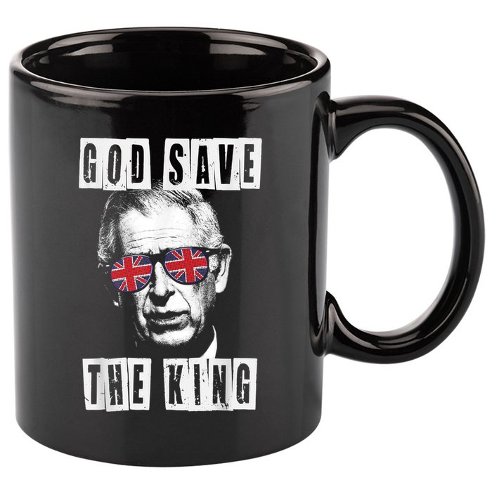 God Save The King King Charles III 11oz C Handle Ceramic Mug