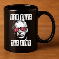 God Save The King King Charles III 11oz C Handle Ceramic Mug