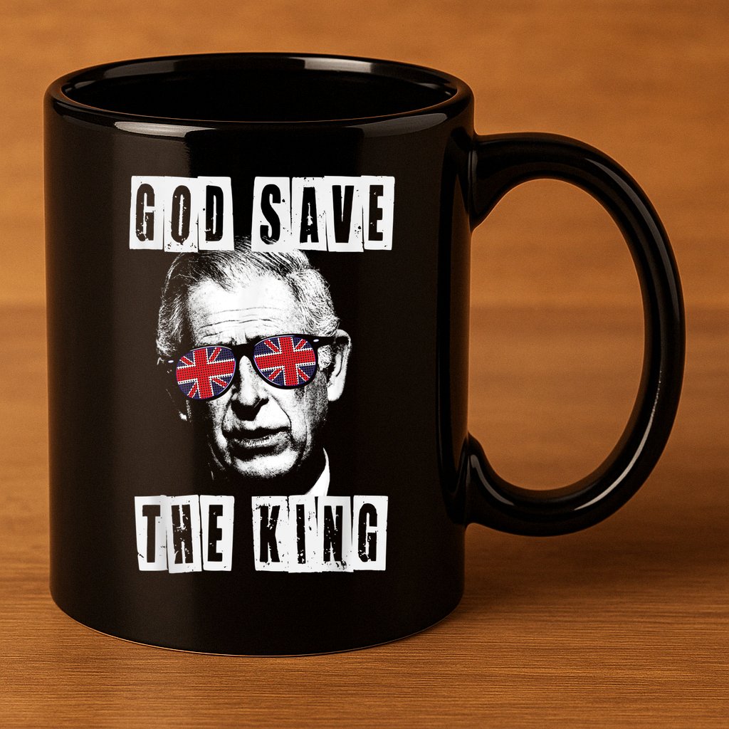 God Save The King King Charles III 11oz C Handle Ceramic Mug