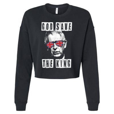 God Save The King King Charles III Cropped Pullover Crew