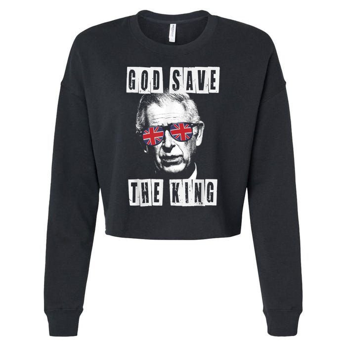 God Save The King King Charles III Cropped Pullover Crew