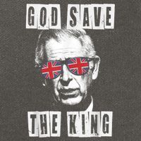 God Save The King King Charles III Cotton Canvas Backpack