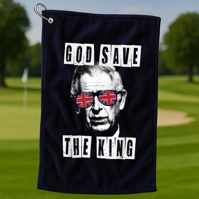 God Save The King King Charles III Golf Towel