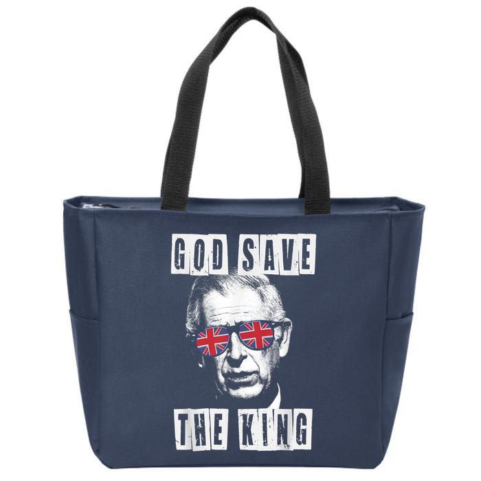 God Save The King King Charles III Zip Tote Bag
