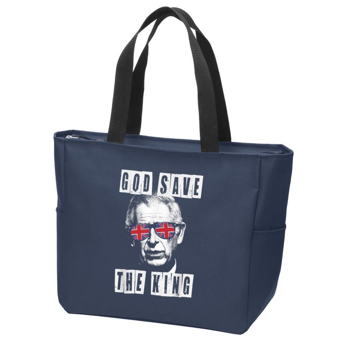 God Save The King King Charles III Zip Tote Bag