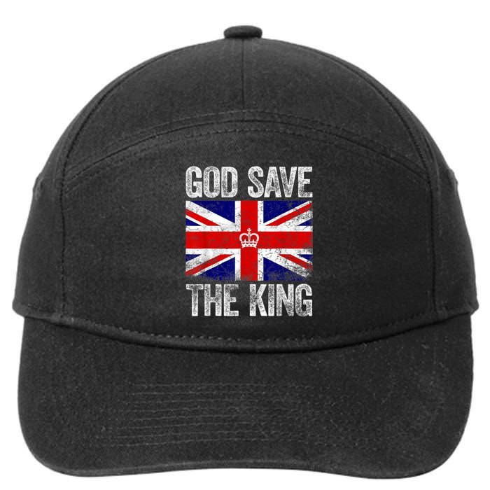 God Save The King King Charles III 7-Panel Snapback Hat