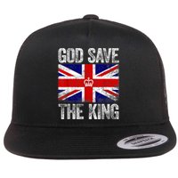 God Save The King King Charles III Flat Bill Trucker Hat