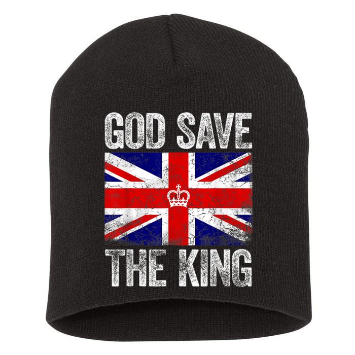 God Save The King King Charles III Short Acrylic Beanie