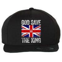 God Save The King King Charles III Wool Snapback Cap