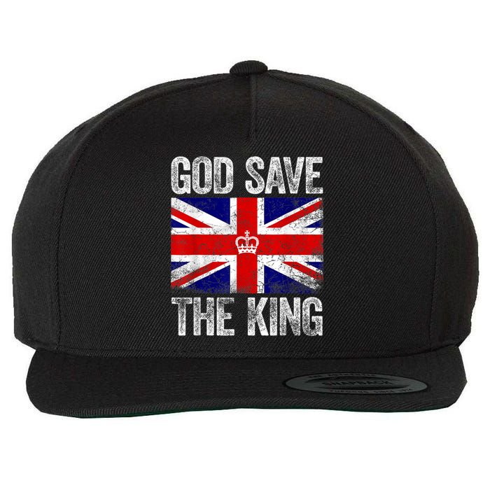 God Save The King King Charles III Wool Snapback Cap