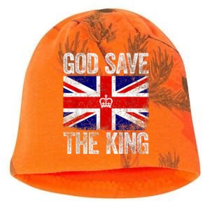 God Save The King King Charles III Kati - Camo Knit Beanie