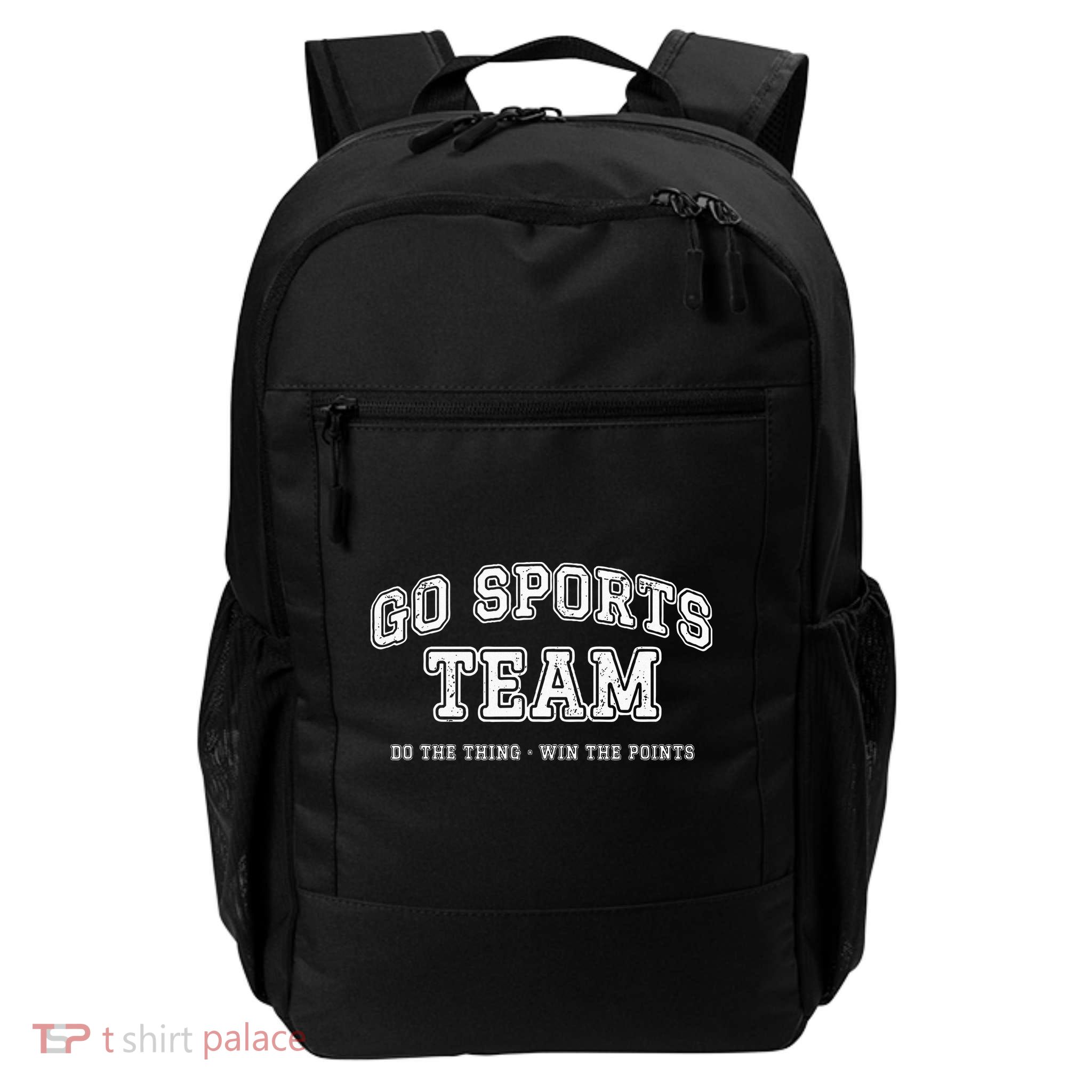 Go Sports Team Do The Thing Win The Points Funny Athletic Backpack
